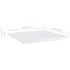 vidaXL Bookshelf Boards 4 pcs High Gloss White 15.7"x15.7"x0.6" Engineered Wood
