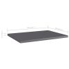 vidaXL Bookshelf Boards 4 pcs High Gloss Gray 15.7"x11.8"x0.6" Engineered Wood