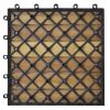 vidaXL Decking Tiles Vertical Pattern 11.8"x11.8" Acacia Set of 30