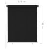 vidaXL Outdoor Roller Blind 47.2"x55.1" Black