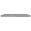 vidaXL Bookshelf Boards 8 pcs Concrete Gray 15.7"x7.9"x0.6" Engineered Wood