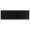 vidaXL Bookshelf Boards 8 pcs High Gloss Black 31.5"x7.9"x0.6" Engineered Wood