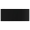 vidaXL Bookshelf Boards 8 pcs High Gloss Black 31.5"x11.8"x0.6" Engineered Wood