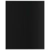 vidaXL Bookshelf Boards 8 pcs High Gloss Black 15.7"x19.7"x0.6" Engineered Wood