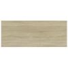 vidaXL Bookshelf Boards 4 pcs Sonoma Oak 39.4"x15.7"x0.6" Engineered Wood
