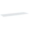 vidaXL Bookshelf Boards 4 pcs High Gloss White 39.4"x11.8"x0.6" Engineered Wood