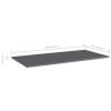 vidaXL Bookshelf Boards 4 pcs High Gloss Gray 39.4"x19.7"x0.6" Engineered Wood