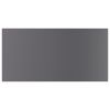 vidaXL Bookshelf Boards 8 pcs High Gloss Gray 23.6"x11.8"x0.6" Engineered Wood