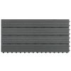 vidaXL WPC Tiles 23.6"x11.8" 6 pcs 10.8ftÂ¬â‰¤ Gray