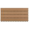 vidaXL Decking Tiles 6 pcs WPC 23.6"x11.8" 11.6 ftÂ¬â‰¤ Brown