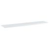 vidaXL Bookshelf Boards 4 pcs High Gloss White 39.4"x7.9"x0.6" Engineered Wood