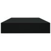 vidaXL Bookshelf Boards 4 pcs Black 39.4"x3.9"x0.6" Engineered Wood