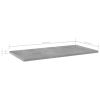 vidaXL Bookshelf Boards 4 pcs Concrete Gray 23.6"x11.8"x0.6" Engineered Wood