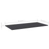 vidaXL Bookshelf Boards 4 pcs Gray 31.5"x7.9"x0.6" Engineered Wood