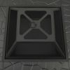 vidaXL Garden Fire Pit with Poker 31.9"x31.9"x18.5" XXL Steel