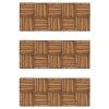 vidaXL Decking Tiles Vertical Pattern 11.8"x11.8" Acacia Set of 30