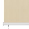 vidaXL Outdoor Roller Blind Cream 23.6"x55.1" HDPE