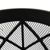 vidaXL Rustic Fire Pit with Poker Å’Â¶16.5"21.3" Steell