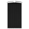 vidaXL Log Storage Shed Galvanized Steel 67.7"x35.8"x60.6" Anthracite