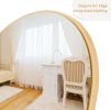 Full Length Wall Mirror - 65' x 22' Arched Free Standing Body Mirror ;  Metal Framed Large Floor Mirror for Bedroom;  Modern Stand Up / Leaning Mirror