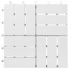 vidaXL Decking Tiles 20 pcs White 11.8"x11.8" Solid Wood Acacia